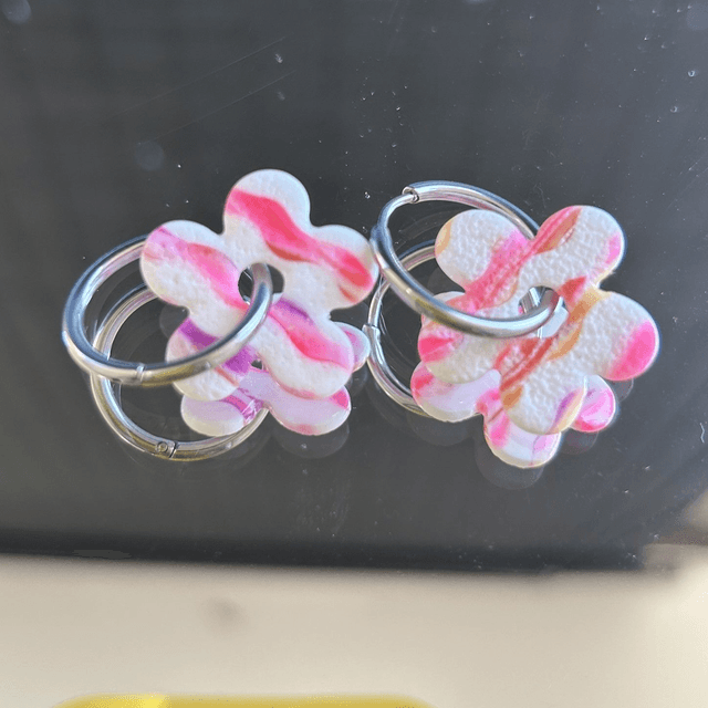 Pièces uniques | Rayé blanc/rose nuancé
