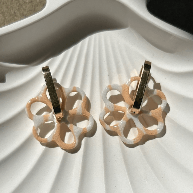 LENA | Pièce unique  blanc/pêche