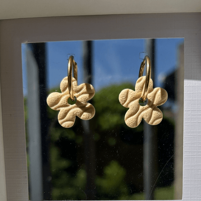 Flora texturée beige